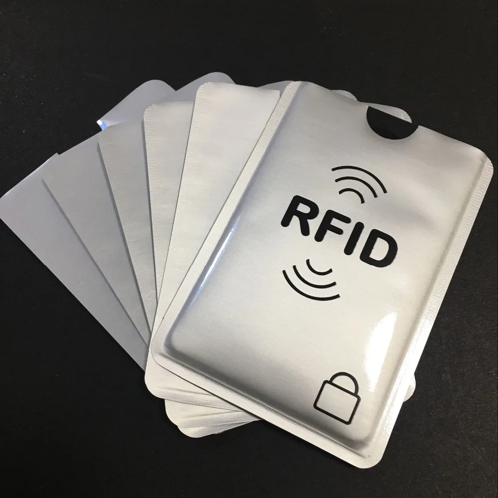 10+3pcs RFID blocker printed Aluminium sleeve cardsheild protected ID card Anti Theft Credit Card shield 3 passport holder