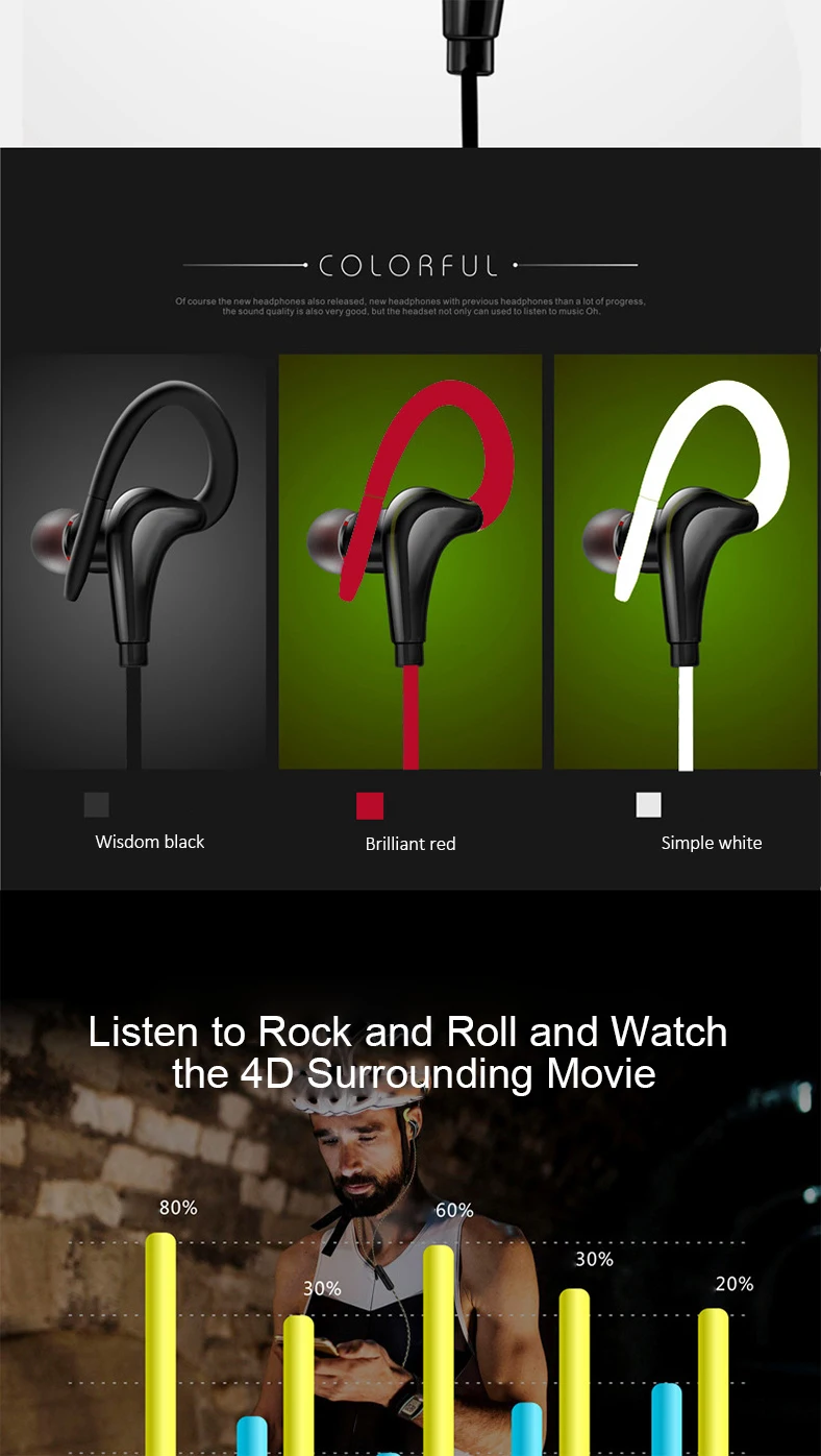 CHUYI Earphone Bass Sound Sport Headphone With MIC For IPhone 5 6 6s Xiaomi Samsung Headset Fone De Ouvido Auriculares MP3