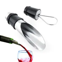 Вакуумные герметичные насосы красная бутылка вина Пробка Крышка Воронка Pourer из нержавеющей стали