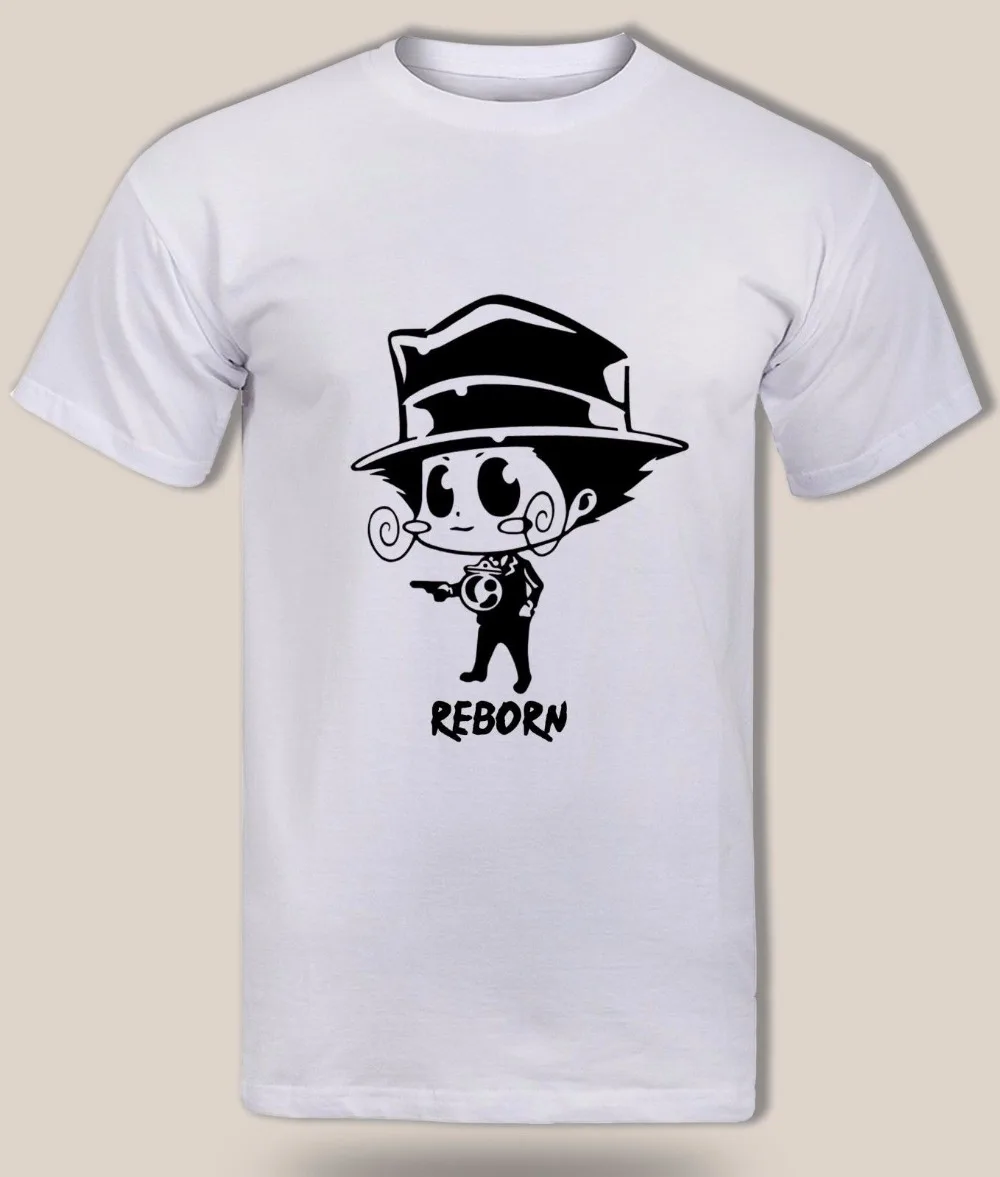 2018 новая мужская футболка Hitman reborn Reborn t arcobaleno vongola mafia аниме для взрослых |
