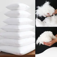 Soft Down Alternative Fill Square White Cushion Core Inner Natural Down Alternative Throw Pillows for ar Chair Bed Seat Cushion 1