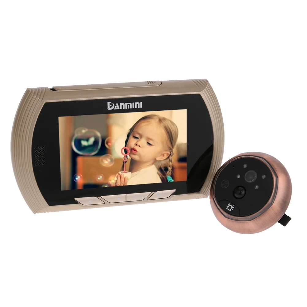 

4.3"LCD Screen Digital Peephole Door Viewer Camera Night Vision with No Disturb+160 Degree Wide Angle+Motion Detection Doorbell