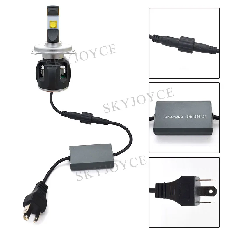 SKYJOYCE 1 комплект чипов для линз H7 60 Вт 6000LM H4 H11 HB3 HB4 E70 светодиодный передний фонарь