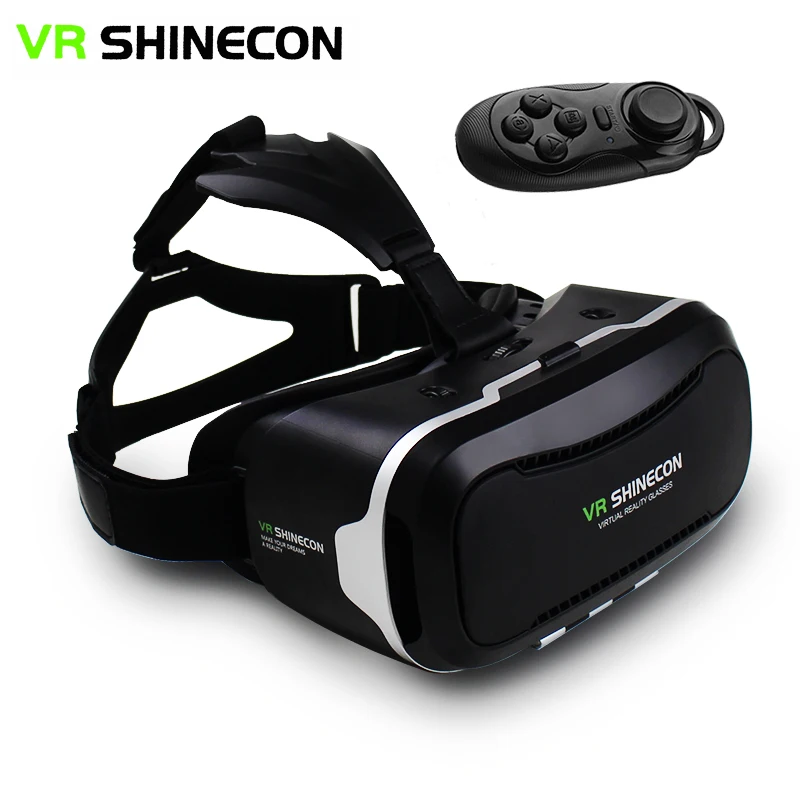 VR Shinecon II 2.0 Helmet Virtual Reality Glasses Mobile Phone 3D Video Movie Games for 4.7-6.0