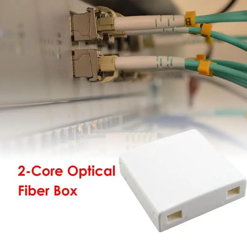 Соединительная коробка оптоволоконной сети распределительная коробка настенное крепление 2 ядра Соединительная панель волоконно-оптическая распределительная коробка