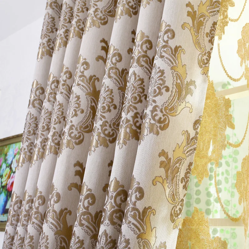 Quality fashion jacquard cloth shade curtain finished product curtain fabriccurtain fabric