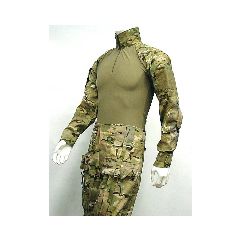 

Military Combat Shirt & Pants With Elbow And Knee Pads Tactical Frog Suit Multi Camo Wholesale