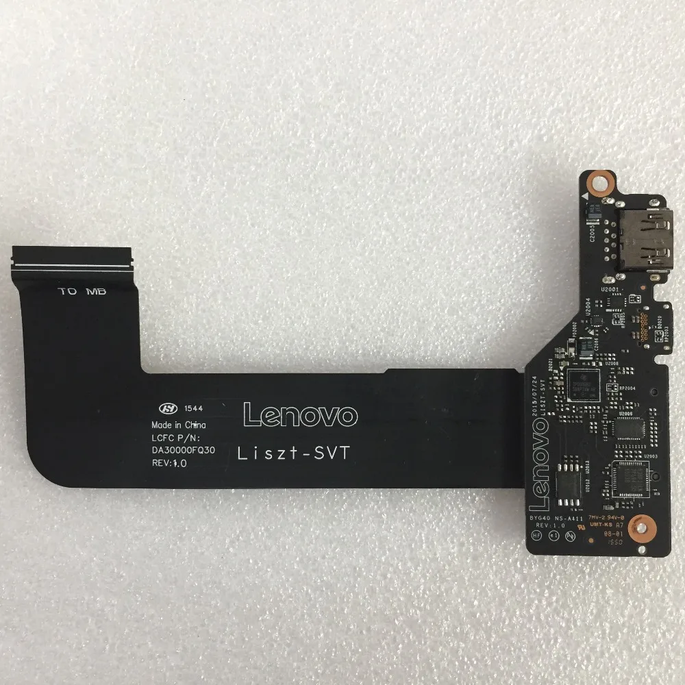 

NEW PC NANNY Original for lenovo laptop YOGA4 PRO YOGA900 131SK USB Card Reader Port Board BYG40 NS-A411 LISZT SVT WORKS