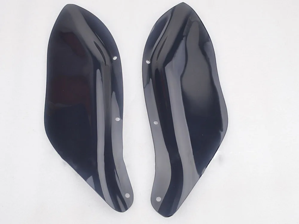 

Dark Tinted Smoke Side wings Windshield Air Deflectors For Harley Touring FLHR FLHT