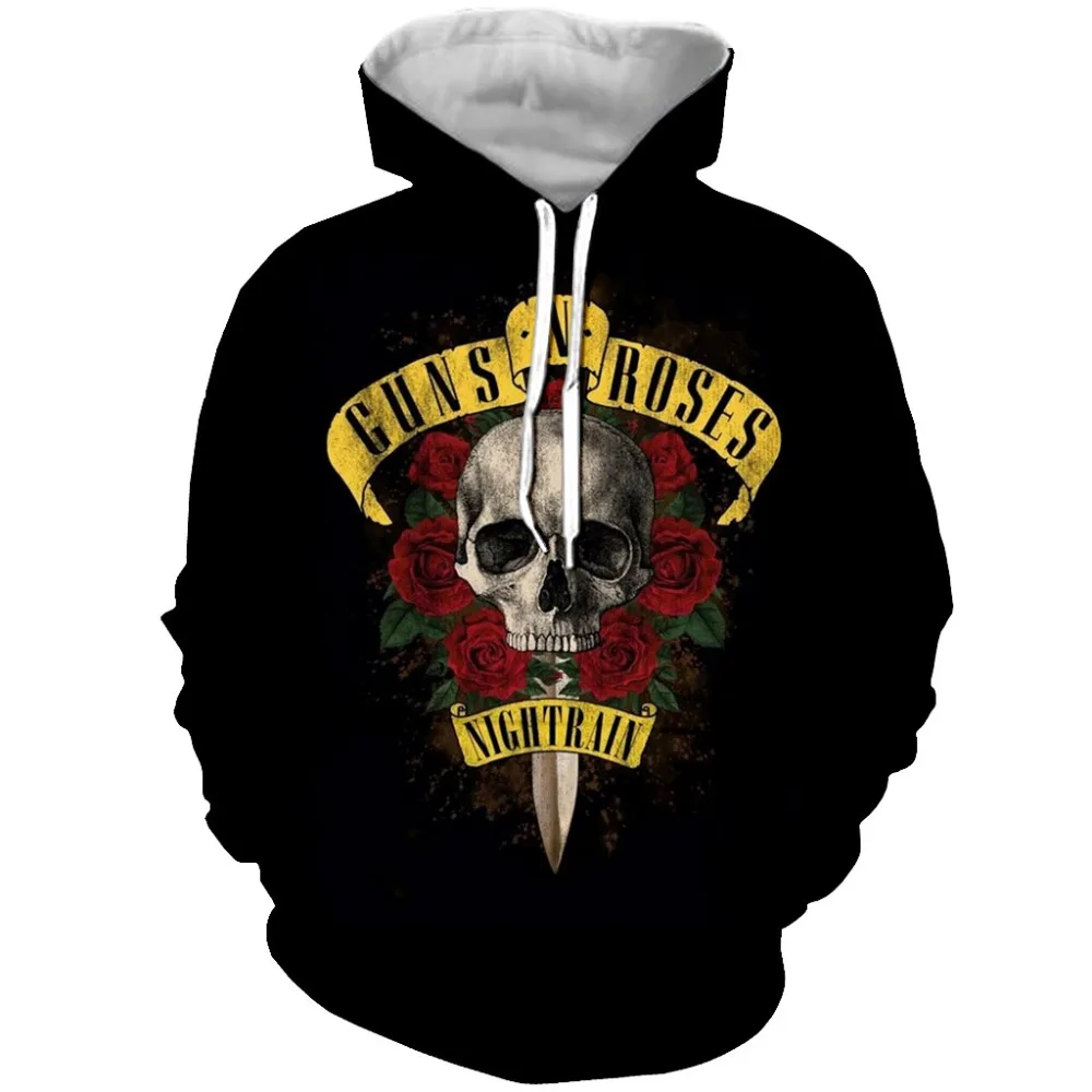 PLstar Cosmos Прямая поставка красивая толстовка с 3d принтом Guns 'N Roses для женщин и