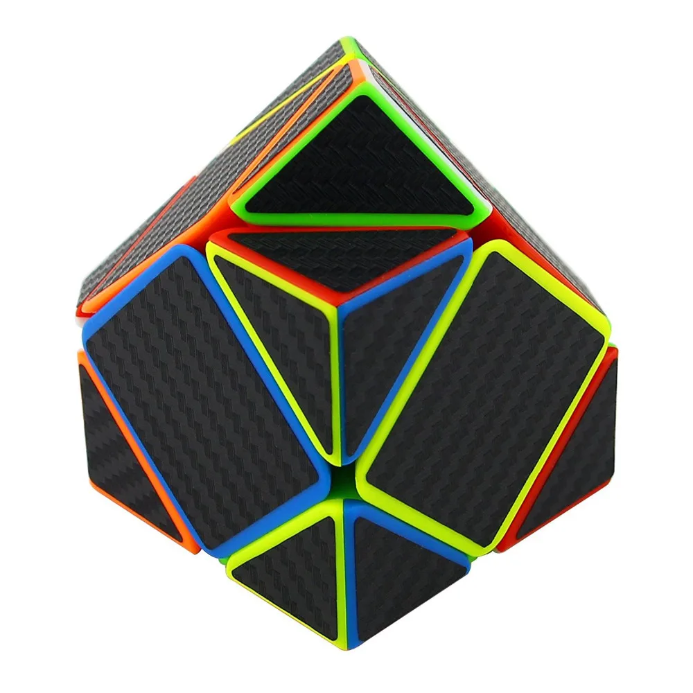Fidge Cube профессиональные соревнования скорость углеродного волокна наклейка для гладких волшебных пазлов классный кубик детские игрушки детские подарки