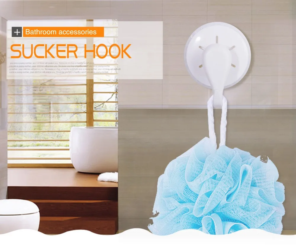 Белая пластиковая кухонная присоска мощное вакуумное присасывание крючки ванная комната плитка бесплатно полотенце для ногтей крючок на липучке