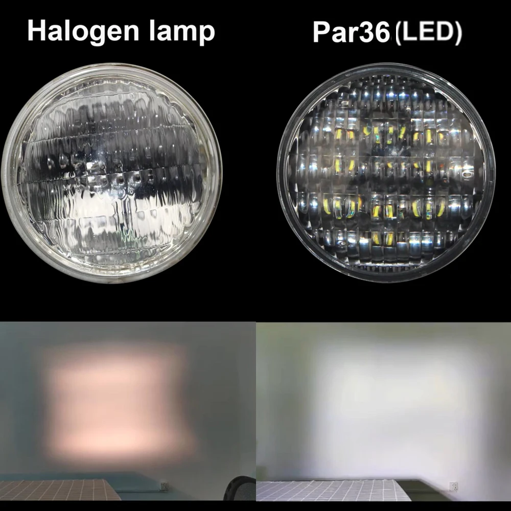 Par 36 круглый светодиодный море светодиодный луч 12V 24V 36V спереди автомобилей головной светильник для вилочного погрузчика такси трактор светильник s 18W Светодиодный рабочий светильник par36