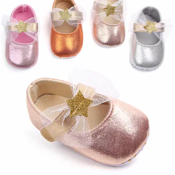 

4 color bling bling cotton baby shoes girl princess shoes first walkers newborn footwear soft infant crib shoes for girls.CX168A