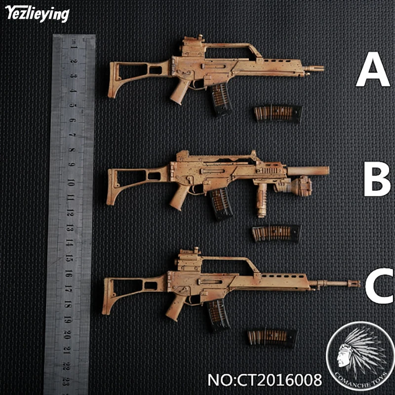 

1/6 Scale Military Gun Toy Set Soldier accessories Weapon German G36 Rifle Gun Model MiniCT2016008 For 12inch Action Figures DIY