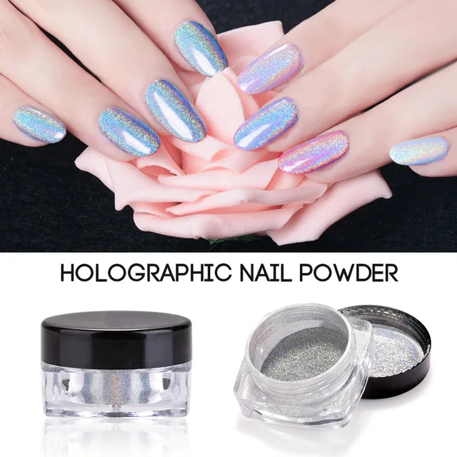 Aliexpress Professional Hot Holographic Nail Glitter Professional Hot Holographic Nail Glitter Powder Art Holo Glitters Sliver Chrome Pigments