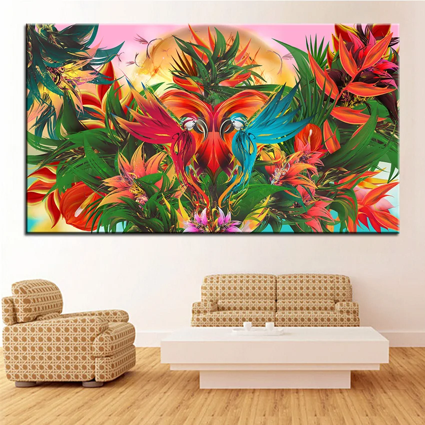 Large size Printing Oil Painting jungle Wall painting Decor Wall Art Picture For Living Room