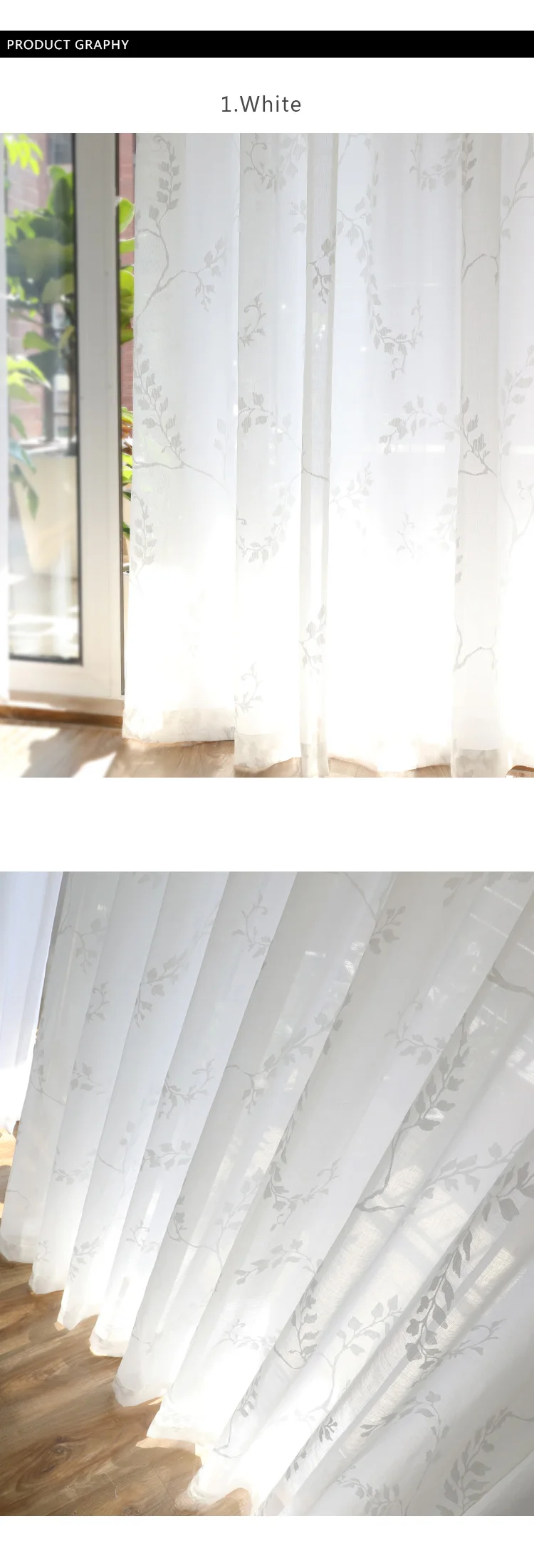 CITYINCITY luxury Pastoral curtains for living room Burn out kitchen curtain For bedroom Window ready made Curtain Customized03