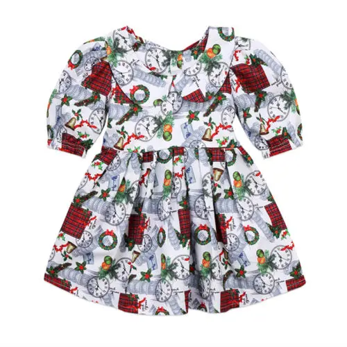 

2018 Pretty Toddler Baby Girls Christmas Flower Princess Party Cotton Prom Tulle Tutu Dress 1-7Y