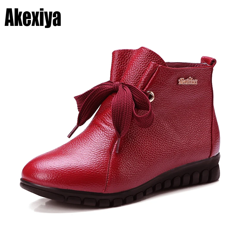 

2019Vintage Style Genuine Leather Women Boots Flat Booties Soft Cowhide Women's Shoes Front Zip Ankle Boots zapatos mujer y1010
