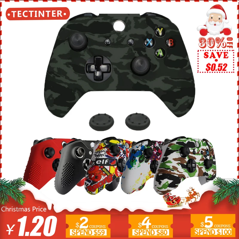 Silicone Case Analog Sticks Grip For Xbox One S Controller Protective Skin Cover For Xbox One