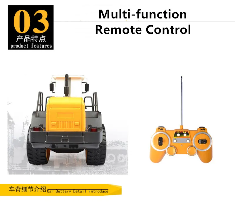 Беспроводной инженерный грузовик 2,4G 1:20 демонстрационное освещение звуковая лопата погрузчик трактор RC строительный Автомобиль Электронные игрушки игры