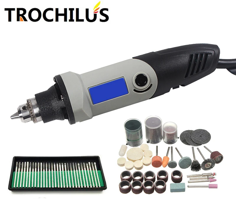 

professional electric miniature grinding machine 400W 0.6 ~ 6.5mm Chuck speed Rotary grinder tool Electric engraving tool kit