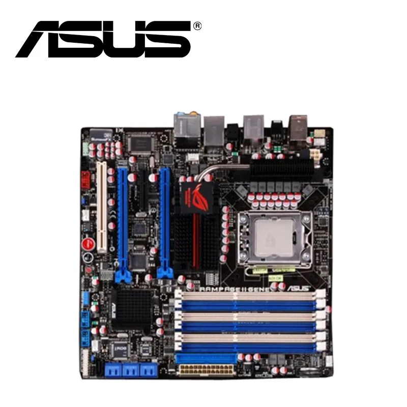Asus Rampage II Gene Desktop Motherboard X58 Socket LGA 1366 Core i7 Extreme DDR3 24G MicroATX UEFI BIOS Original Used Mainboard |