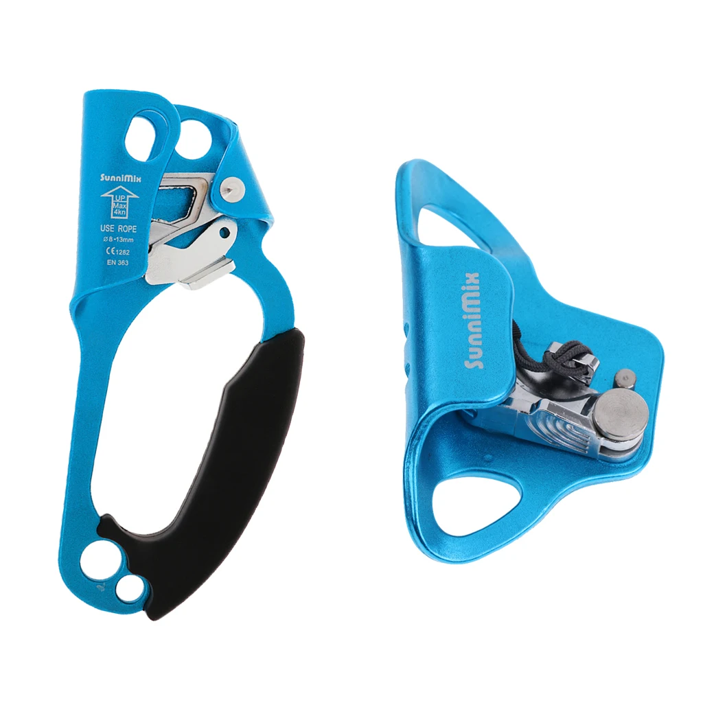 

Safety Compact Lightweight Right Hand Ascender Rope Clamp&Chest Ascender Riser for Vertical Rope Climbing Caving