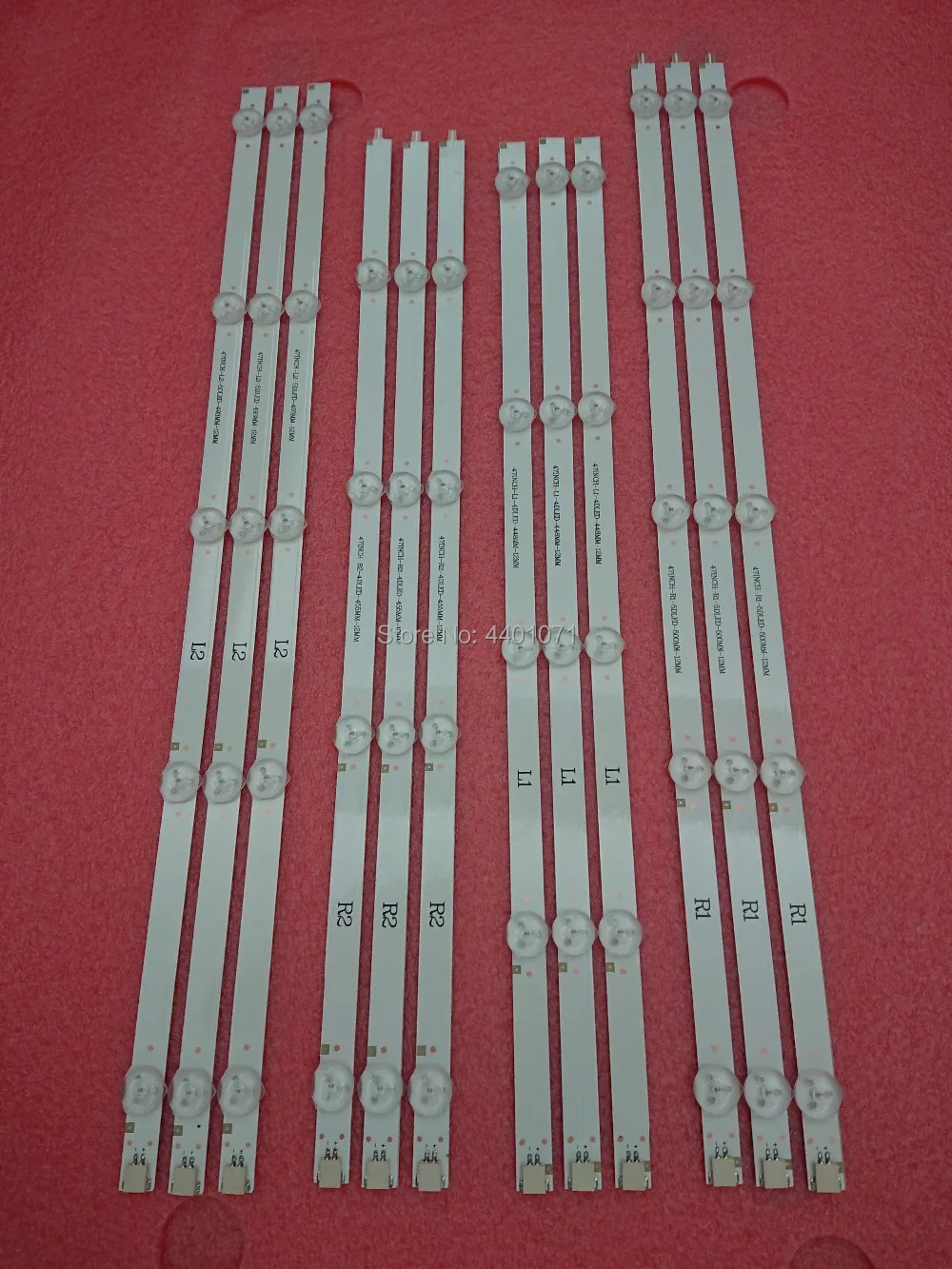 Tidily 12 шт./компл. R1 L1 R2 L2 47 &quotпанель подсветки телевизора Замена для LG 47LN519C 6916L 1174A