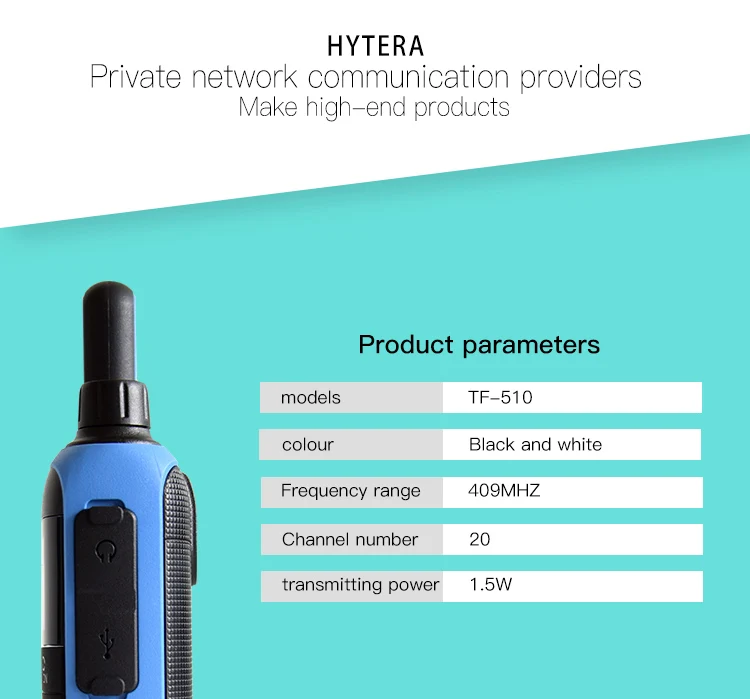 Hytera TF-510 беслицензионный Карманный телефонный мини-телефон walkie talkie наружный