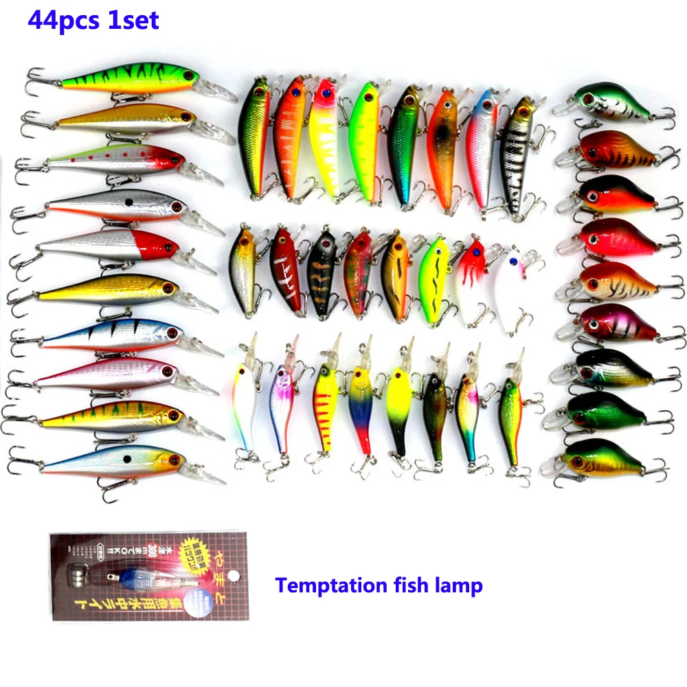 Buy Minnow 44 Pcs 1 Set Hot Sale Outdoor Fishing Gear