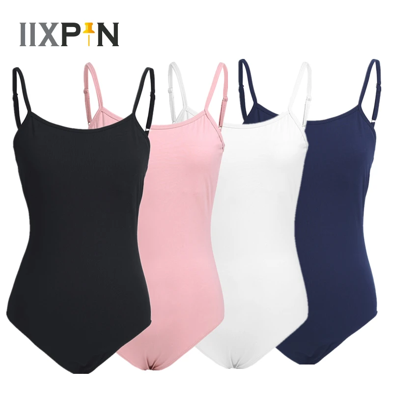 

IIXPIN Women Ballet Dance Gymnastics Leotard Stretchy Spaghetti Shoulder Straps Ballet Leotard Dancewear Costumes Ballet Clothes