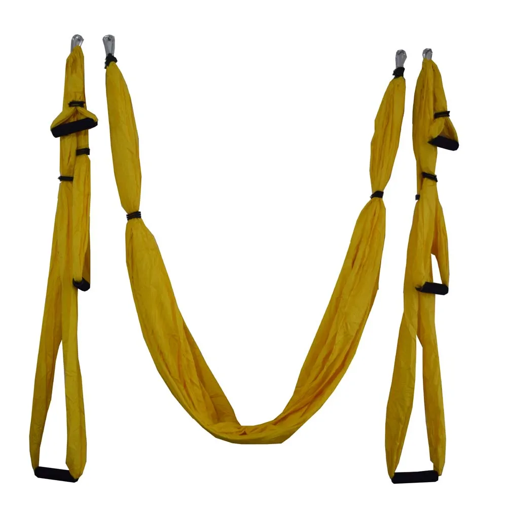 ① 16 цветов Inversion Trapeze Антигравитационная воздушная тяга Yoga Тренажерный зал с ремнем Yoga Swi ✔