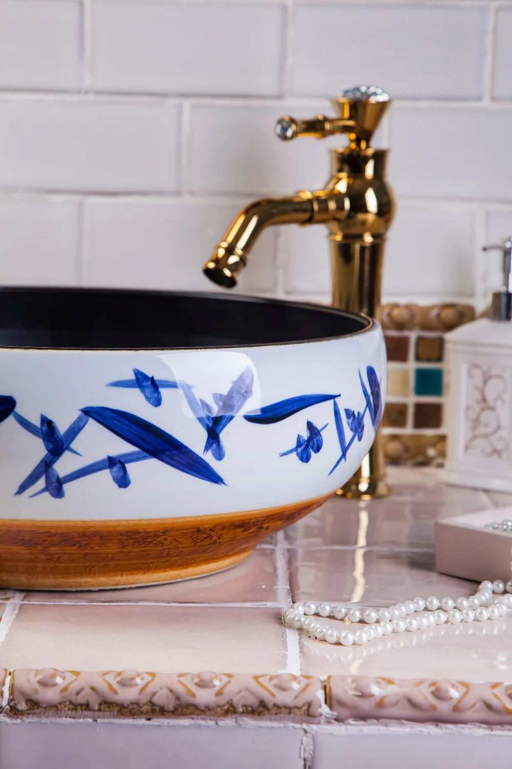 Jingdezhen ceramic art countertop wash basin bowl for bathroom lavabo sink Bathroom sink modern ceramic bathroom sink  (3)