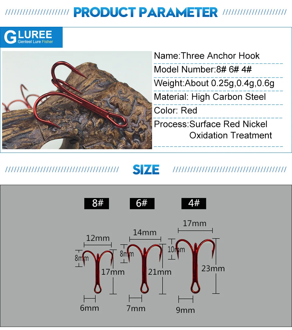 GLUREE-50PcsLot-8#-6#-4#-High-Carbon-Steel-Fishing-Hook-Red-Nickel-Triple-Hook-Treble-Hook-Saltwater-Fishing-Accessories_03