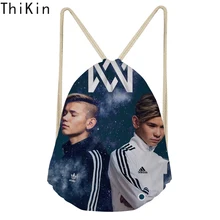 Тикин логотип Маркус и Мартинус Печать Шнурок Рюкзак детский мини школьный рюкзак для детей девочек школьная сумка через плечо Bolsa