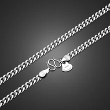 Новые красивые мужские серебряные ювелирные изделия из чистого серебра 925 пробы ожерелье цепь для камеи дизайн твердая серебряная цепь 66 см размер очаровательные ювелирные изделия