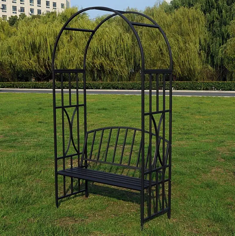 Открытый сад стойка для цветов с арки металлический альпинистский из ротанга