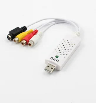 

100pcs Easycap USB2.0 Audio Video Capture Card Adapter VHS To DVD Video Capture Converter For Win7/8/XP/Vista