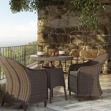 Sigma садовая ротанговая мебель уличные плетеные стулья 3 шт. Набор Бистро