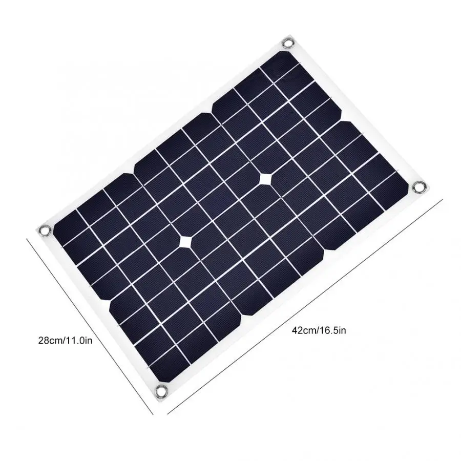 

Environmental protection Solar battery 18V 20W Solar Panel Charger Flexible Backup Mobile Battery Charger for Car Boat