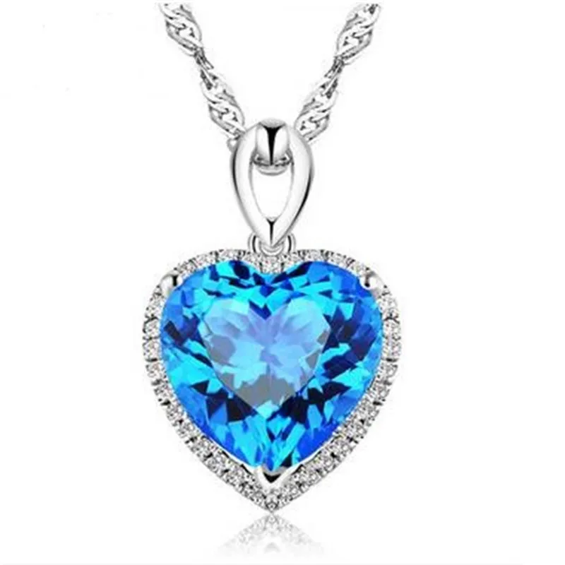 Heart Created Ruby Vintage pendants S925 Sterling necklace bridal wedding engagement bijouterie no chain pendant necklace silver pendant silver necklace charms