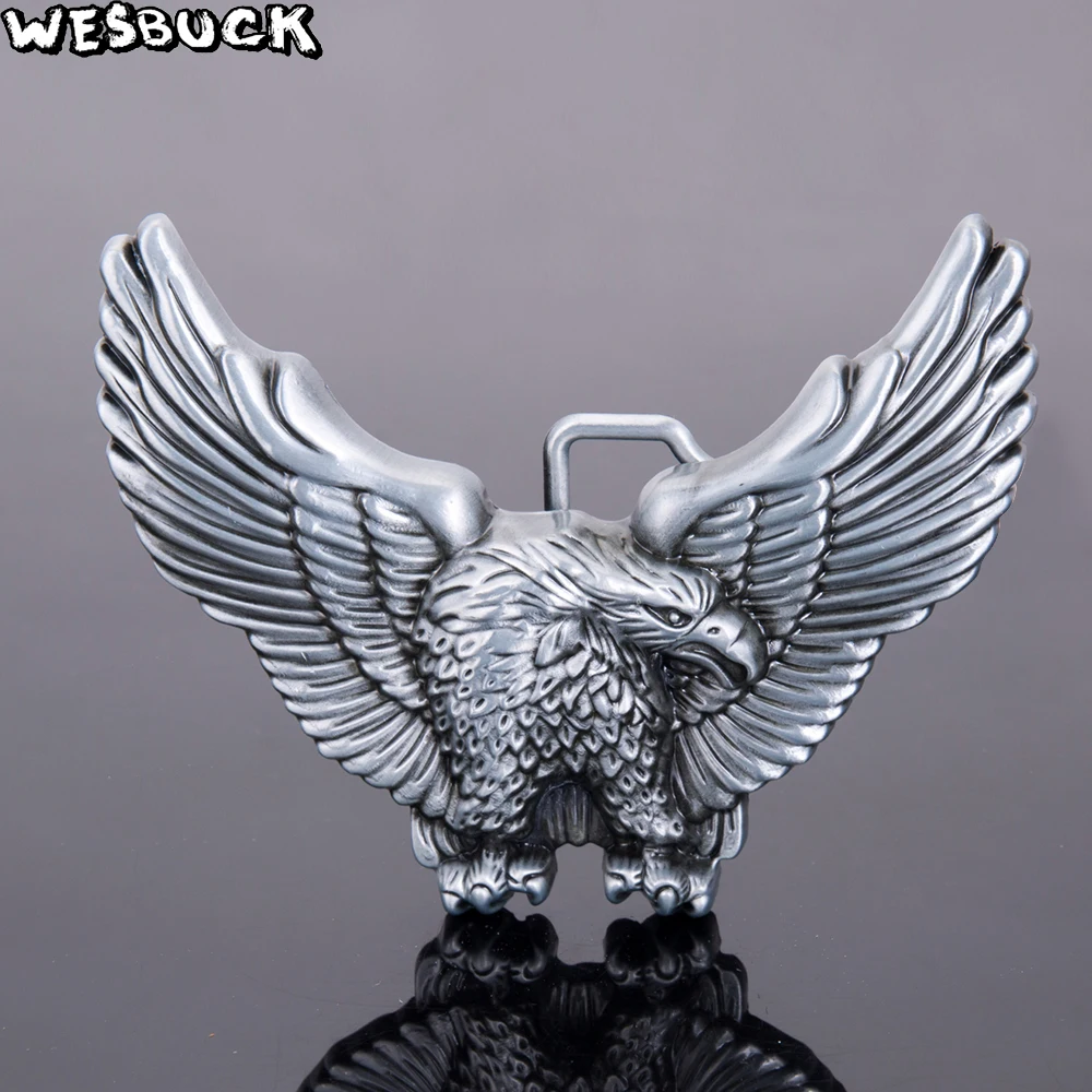 WesBuck бренд Eagle ременная пряжка для мужчин синие джинсы металлическая | Дом и сад