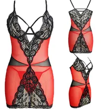 Женское сексуальное нижнее белье SISSY Кружева Babydoll стринги Нижнее белье Ночное белье сексуальные женские платья для сна