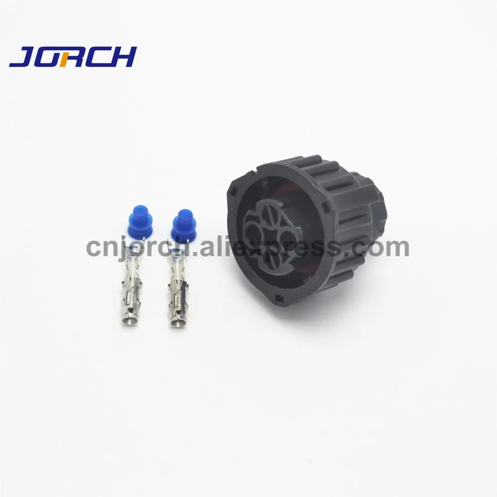 

5 sets 2 Pin AMP Automotive Female Waterproof Connector Wire Electrical Round Plug 1-967325-3