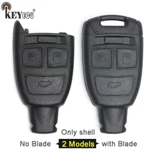 KEYECU-carcasa de llave remota para Fiat Bravo Croma Ducato Punto Stilo, 3 botones, sin cuchilla