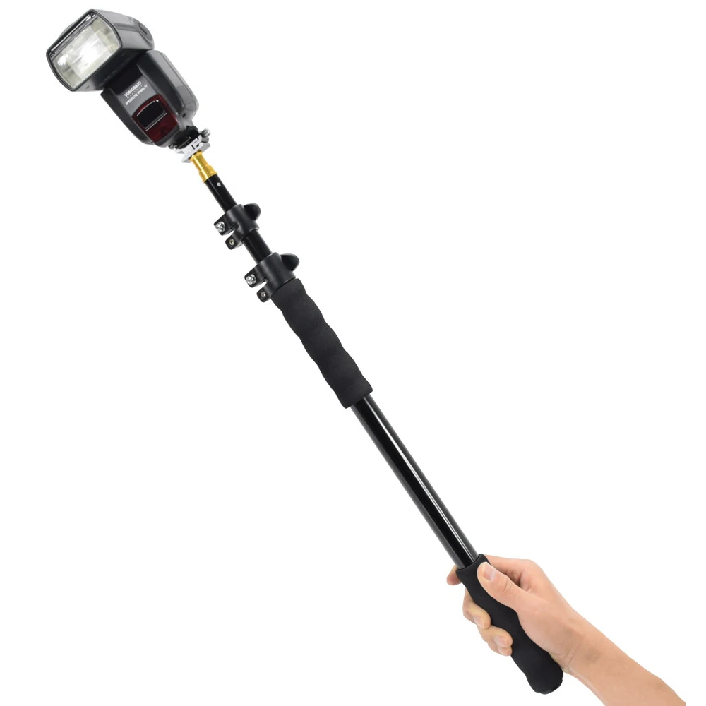 Фото ручной алюминиевый сплав 1/4 &quotGrip 158 см Rig поддержка стержня Flash светильник