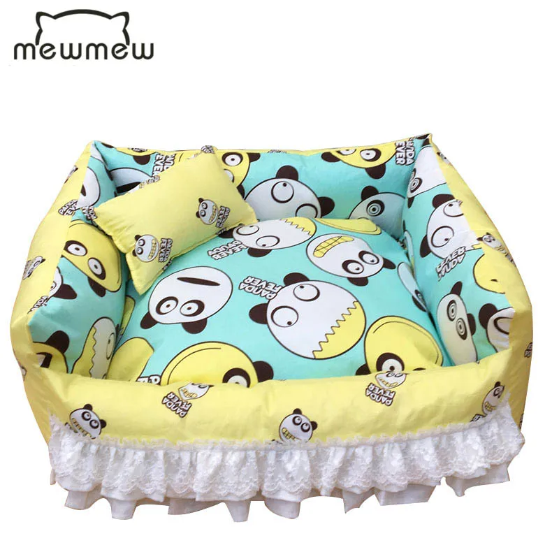 cheap Mewmew new eemovable and washable canvas pet dog bed wearproof safe and Long Lasting cool pet mat pet pad pet sofa bed