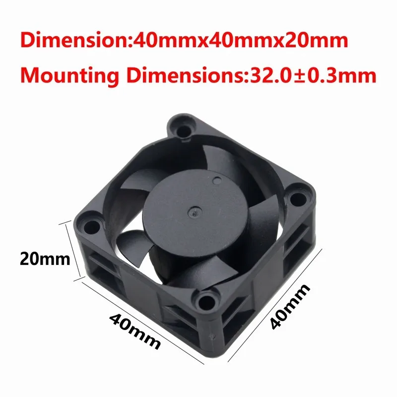 

Gdstime 10 Pieces 4cm 40x40x20mm 4020 DC 12V Plastic Small Brushless Cooler Inverter Power Cooling Fan 40mm x 20mm
